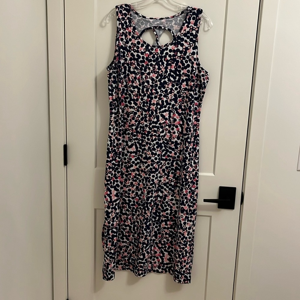 Talbots Size L sleeveless t-shirt dress w/side slits